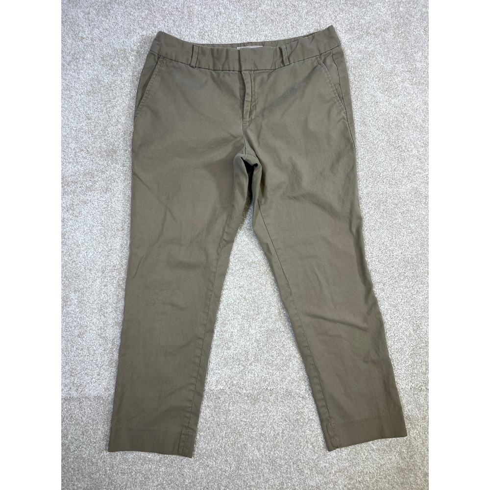 Banana Republic Hampton Fit Women's Khaki Cotton‎ Blend Pants Size 6